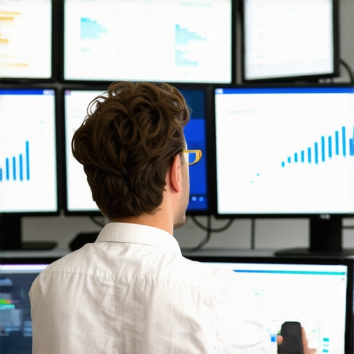 Digital marketer reviewing SEO analytics for GMB improvement.