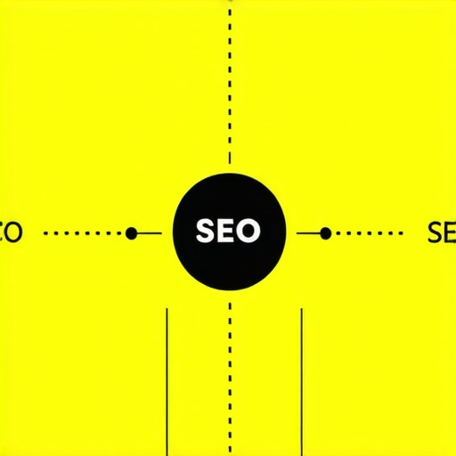 Diagram showing complex local SEO signals and ranking factors.