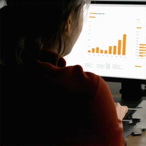 Person reviewing local SEO metrics on a computer screen