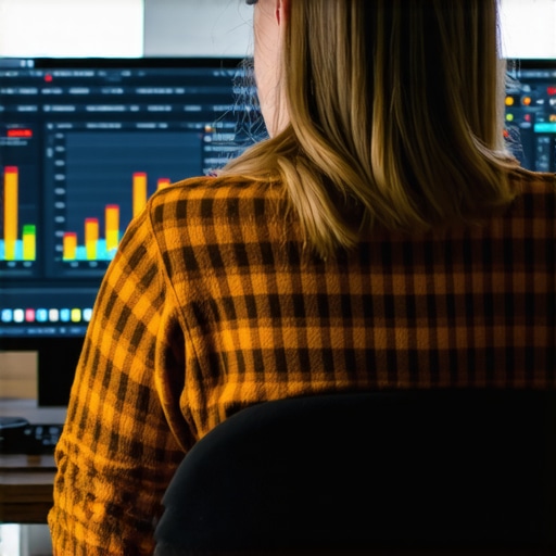 A digital marketer studying graphs and charts related to local SEO signals on a computer.
