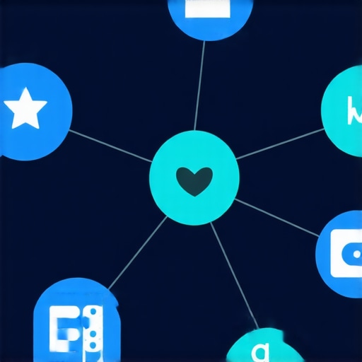 Diagram showing interconnected SEO signals influencing Google My Business rankings.