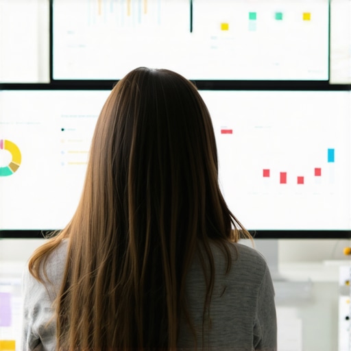 Person analyzing local SEO analytics on a digital dashboard