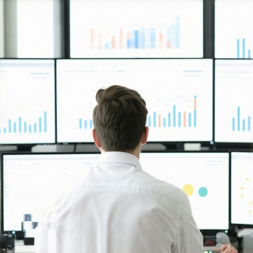 Digital strategist analyzing local SEO analytics for GMB optimization.