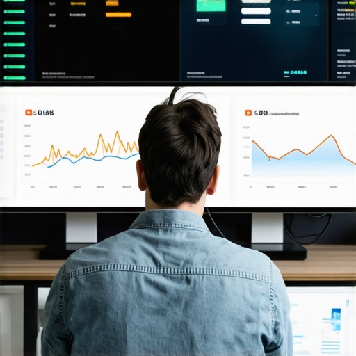 Expert Analyzing GMB Performance SEO expert reviewing GMB analytics and signals