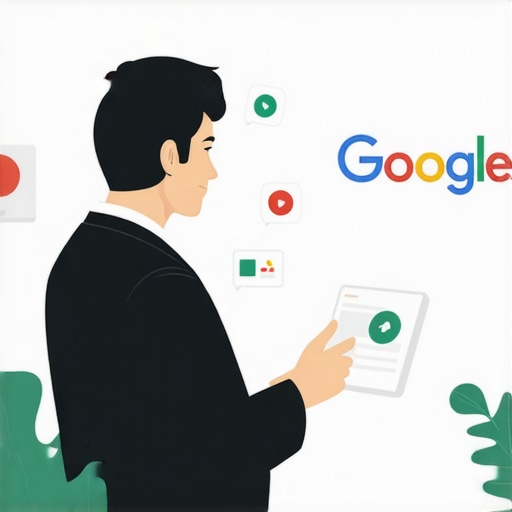 Business owner analyzing GMB profile with SEO and customer engagement metrics