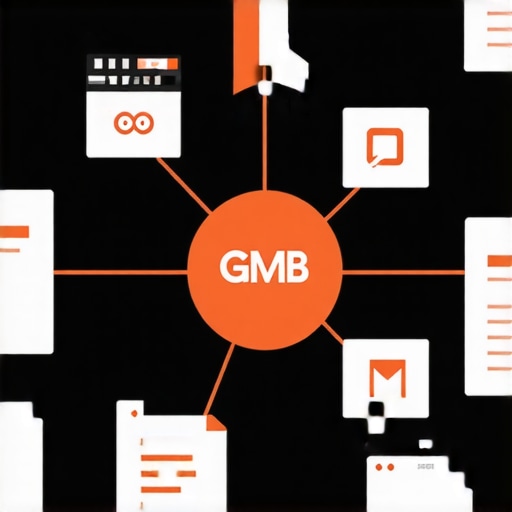 Flowchart illustrating steps for optimizing GMB signals including reviews, citations, engagement, and monitoring.