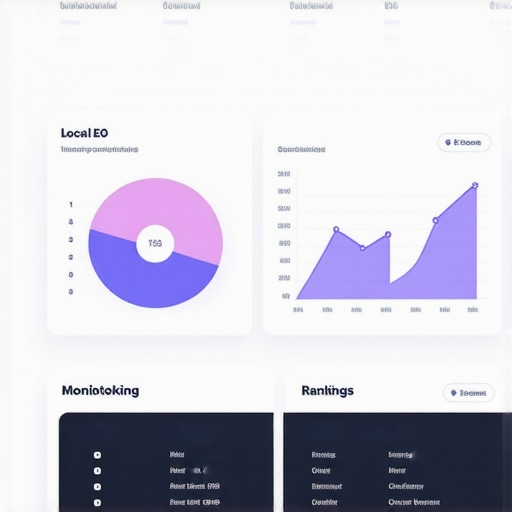Showing a SEO monitoring dashboard with ranking metrics and signal analysis