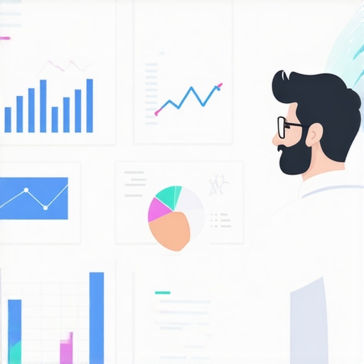 A person reviewing Google My Business signals on a digital dashboard.