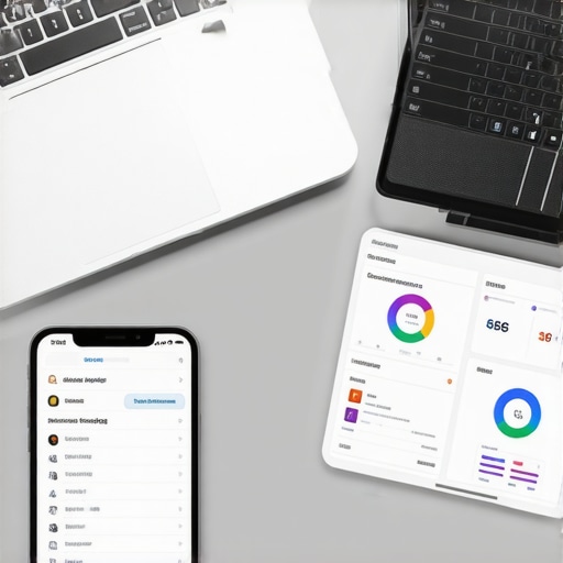 SEO Tools for Local Rankings Desk with SEO analytics on digital devices, symbolizing ongoing local SEO maintenance.