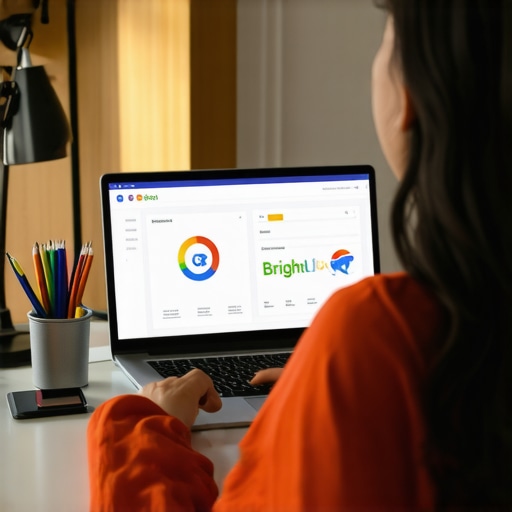 Person analyzing SEO dashboard on a laptop with local search tools open.