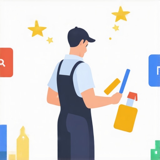 Business owner optimizing SEO signals around a Google My Business listing.