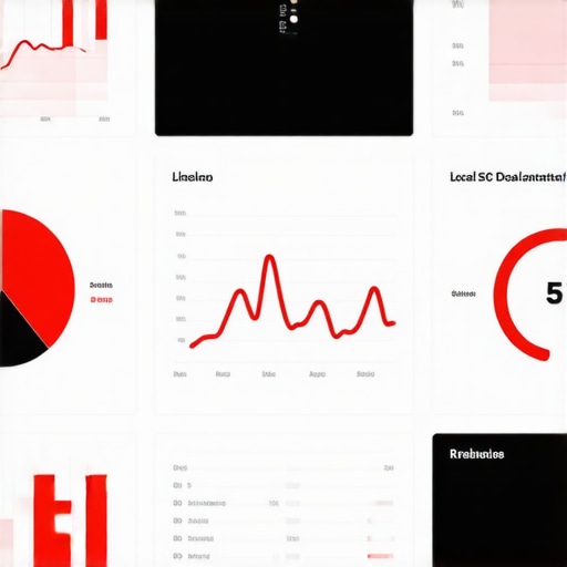 Dashboard displaying SEO signal metrics and analysis tools