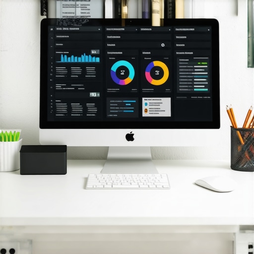 Screens displaying SEO analytics, backlink profiles, and citation audits for effective long-term SEO maintenance.