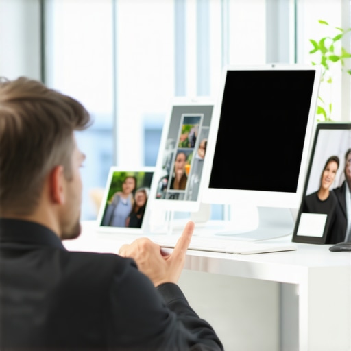 Business owner engaging with customer reviews online.