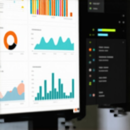 Professional SEO Tools for GMB Maintenance Screenshot of SEO monitoring software with rankings and signal analysis graphs.